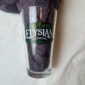 Elysian Brewing Glass with Hops Logo | Used